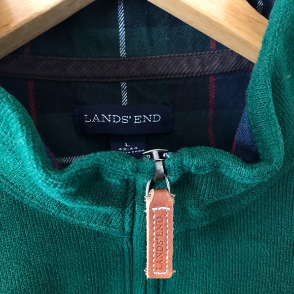 Lands' End Sweaters Mens Lands End Zip Up Poshmark